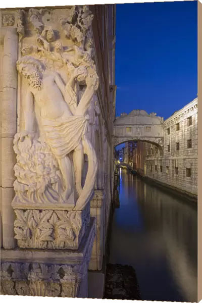 Doges Palace and Brisge of Sighs, Venice, Veneto, Italy