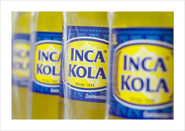 Lima, Peru, Inca Kola Bottles, Perus Popular Soft Drink