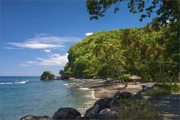 Caribbean, St Lucia, Soufriere, Anse Mamin, Anse Mamin Beach