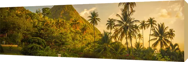 Caribbean, St Lucia, Soufriere, Sugar Beach Resort, formerly Jalousie Plantation Resort