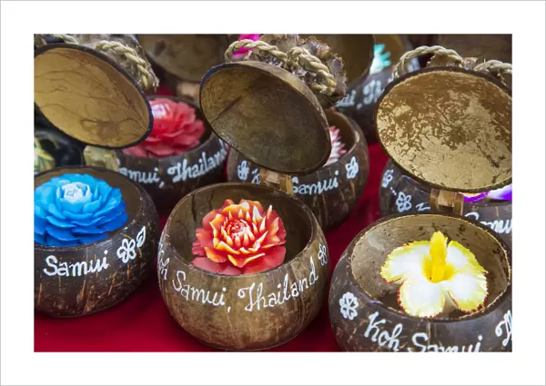 Cocunut candle souvenirs, Koh Samui, Thailand