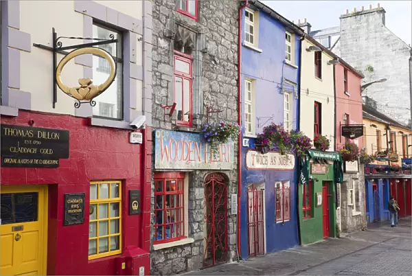 Republic of Ireland, County Galway, Galway, Colourful Shops