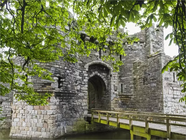 Wales, Anglesey, Beaumaris, Beaumaris Castle, The Entrance Gate
