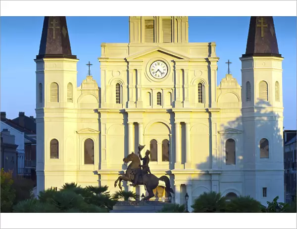 Louisiana, New Orleans, French Quarter, Jackson Square, Saint Louis Cathedral, Andrew