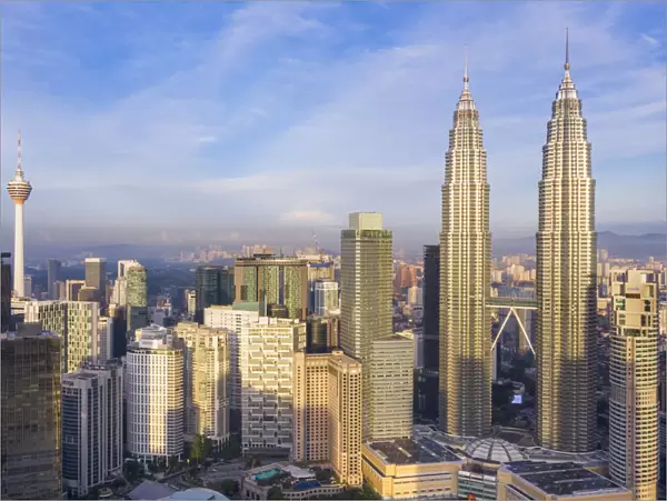 Petronas Towers and KL Tower, KLCC, Kuala Lumpur, Malaysia