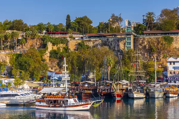 Antalya Harbour with New Lift and Viewing Area, Antalya, Turkey