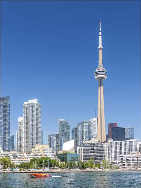 Canada, Ontario, Toronto, Skyline including CN Tower