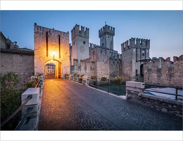 Sirmione historic village and castle, Brescia province, Lombardy, Italy