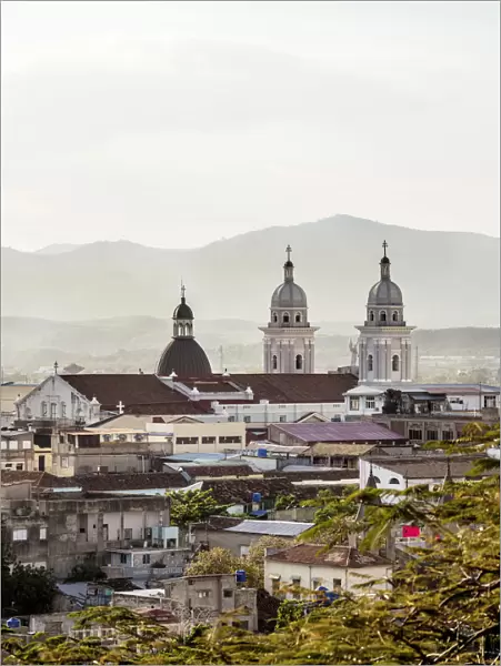 Cityscape with Nuestra Senora de la Asuncion Cathedral, Santiago de Cuba