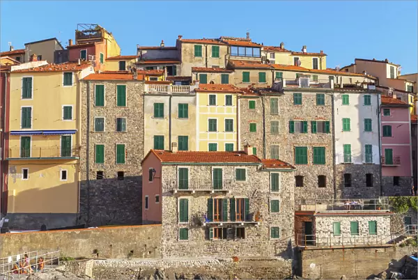 View of Tellaro village, Lerici, La Spezia district, Liguria, Italy