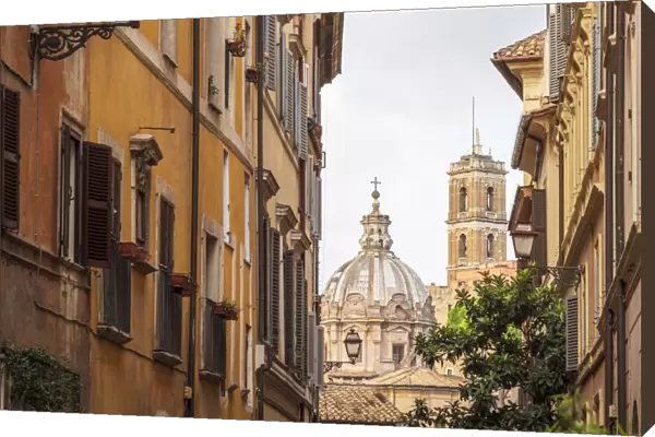 Europe, Italy, Rome. Morning hour, street view in the Monti area
