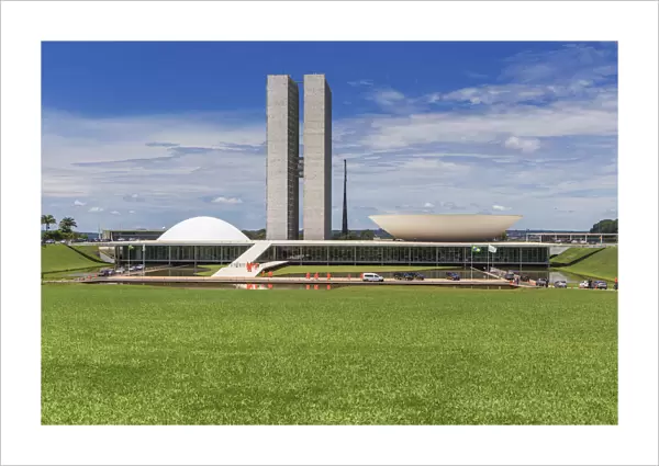 Congress building, 1960, Oscar Niemeyer, Brasilia, Brazil