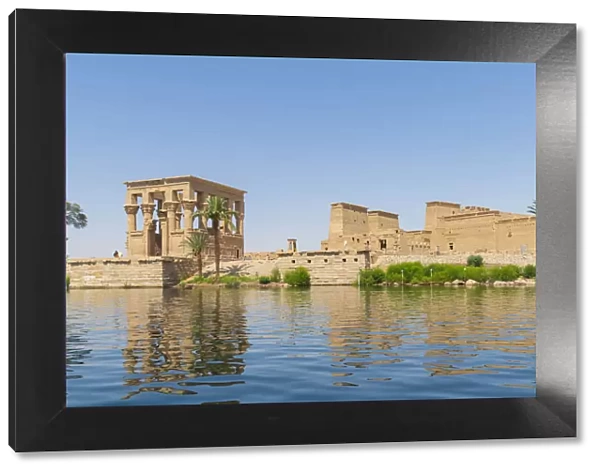 Temple of Philae on an island in Lake Nasser, Nile River, Aswan, Egypt, Africa