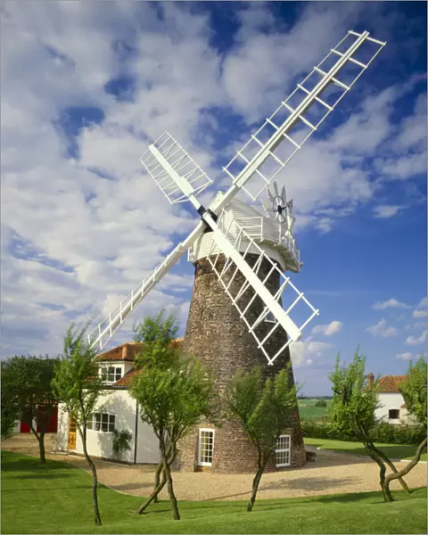 Norfolk Cottage Windmill, Mautby, Norfolk, England