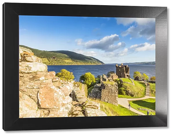 Urquhart Castle on the banks of Loch Ness, Inverness, Scotland, UK