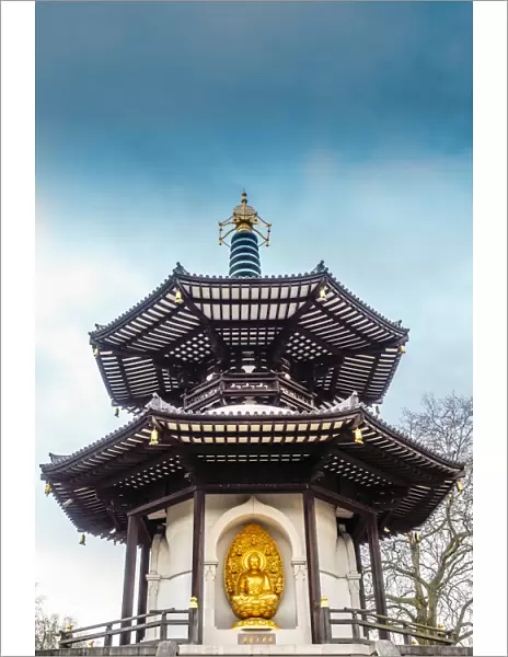 United Kingdom, England, London, Battersea. The Nichiren Buddhist Peace Pagoda in
