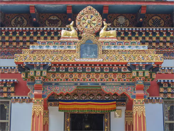 Bhutanese Buddhist temple, Bodh Gaya, Bihar, India