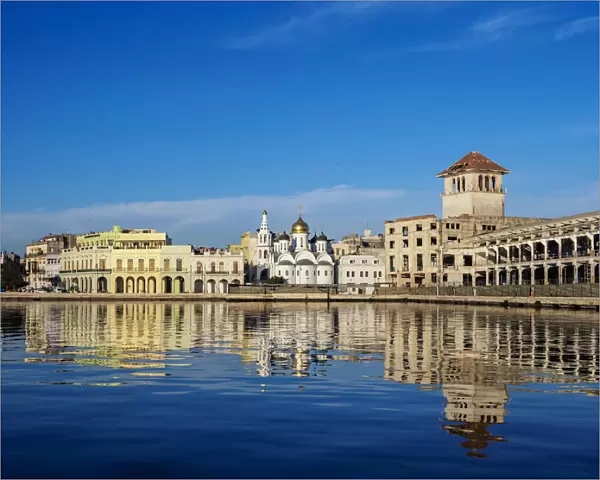 View towards Our Lady of Kazan Orthodox Cathedral, Havana, La Habana Province, Cuba