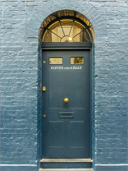 Eleven and a half door number on 18th Century Georgian town houses, Shoreditch, London