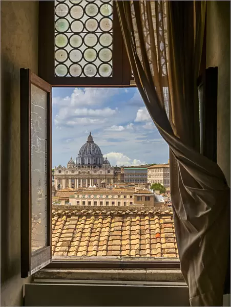 View over St. Peters Basilica, Rome, Lazio, Italy