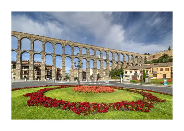 Roman aqueduct, Segovia, Castile and Leon, Spain