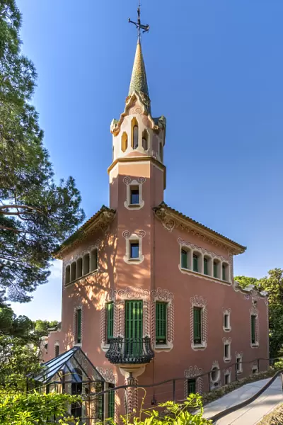 Gaudi House Museum, Park Guell, Barcelona, Catalonia, Spain