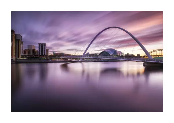 Millenium Bridge, Gateshead, Tyne & Wear, England, UK