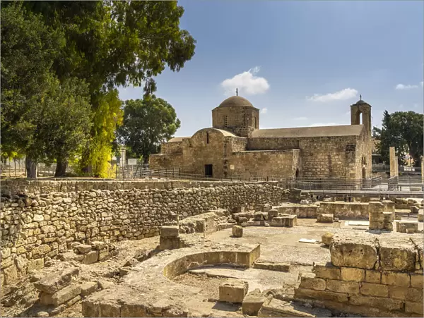 Agia Kyriaki church or the ancient Chrysopolitissa Basilica, 13th Century, Paphos, Cyprus