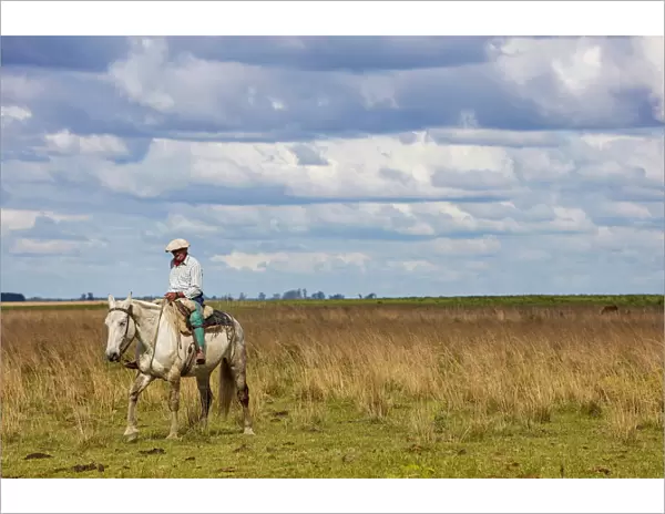 A gaucho on horseback at Estancia Buenavista, Esquina, Corrientes, Argentina