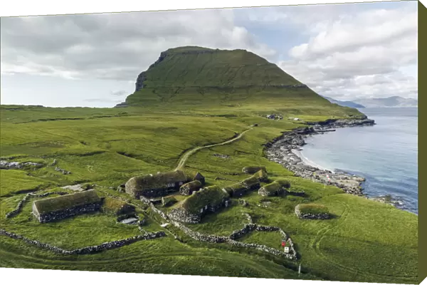 The old farm of Koltur. Faroe Islands
