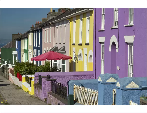 Colourful Terraced Houses, Pembrokeshire, Wales