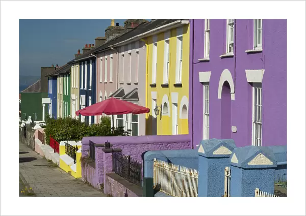 Colourful Terraced Houses, Pembrokeshire, Wales
