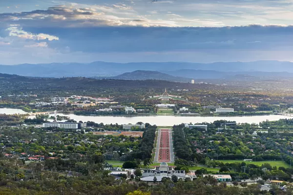 View of Canberra from Mt Canberra, Australian Capital Territory, Australia