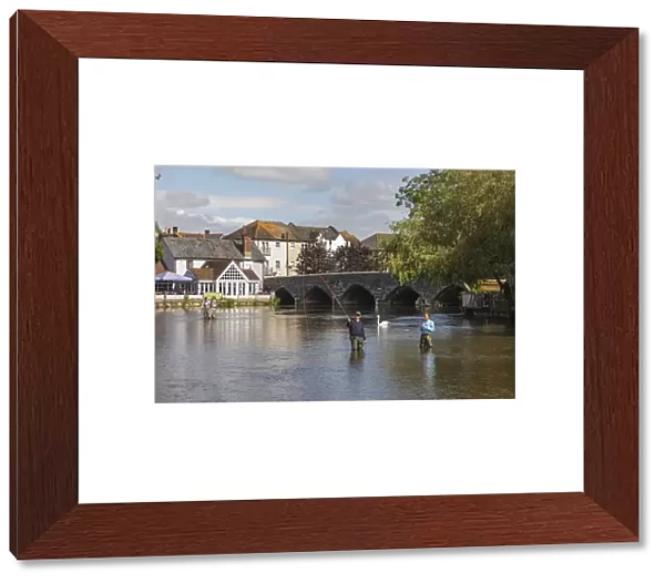 England, Hampshire, The New Forest, Fordingbridge, Town View