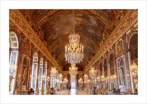 France, Ile-de-France, Yvelines, Versailles, Palace of Versailles, listed as World Heritage by UNESCO, The Hall of Mirrors