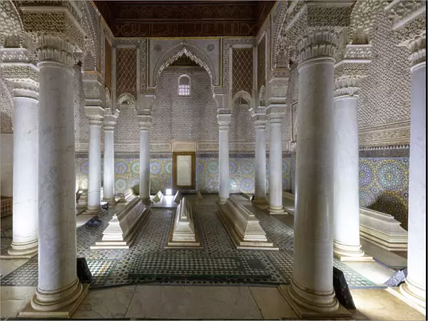 Saadian tombs, Marrakech-Safi (Marrakesh-Tensift-El Haouz) region, Marrakesh, Morocco