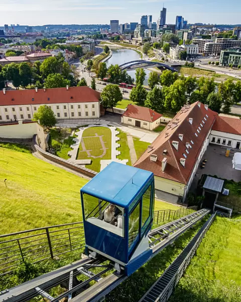 Funicular to the Castle Hill, Vilnius, Lithuania