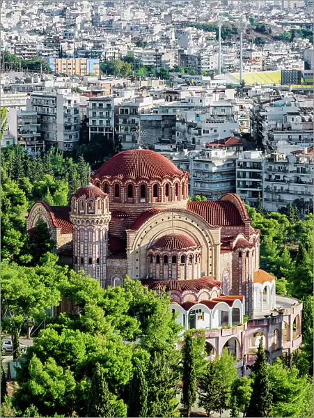 Church of Saint Pavlos, elevated view, Thessaloniki, Central Macedonia, Greece