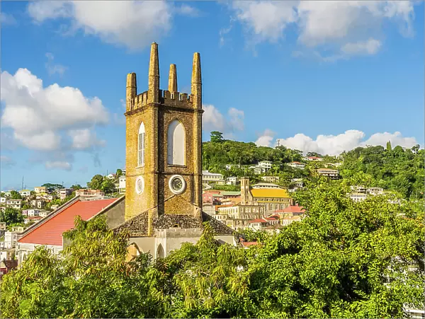 St georges including St Andrew's Presbyterian Church (Scots Kirk), St Georges, Grenada, Caribbean
