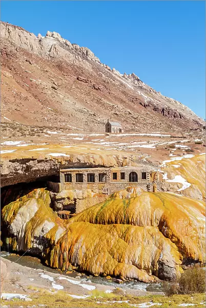 Puente del Inca and abandoned spa hotel, Mendoza, Argentina