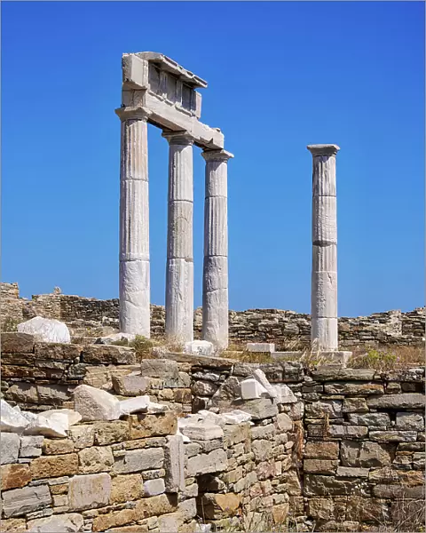 Establishment of the Poseidoniasts, Delos Archaeological Site, Delos Island, Cyclades, Greece