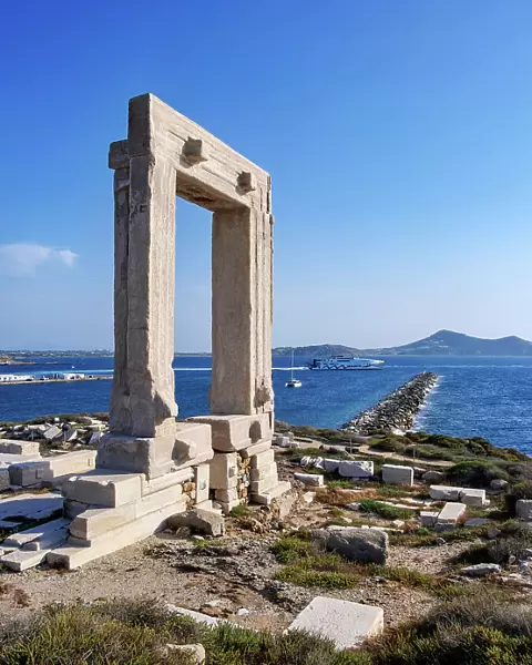 Temple of Apollo, Chora, Naxos City, Naxos Island, Cyclades, Greece