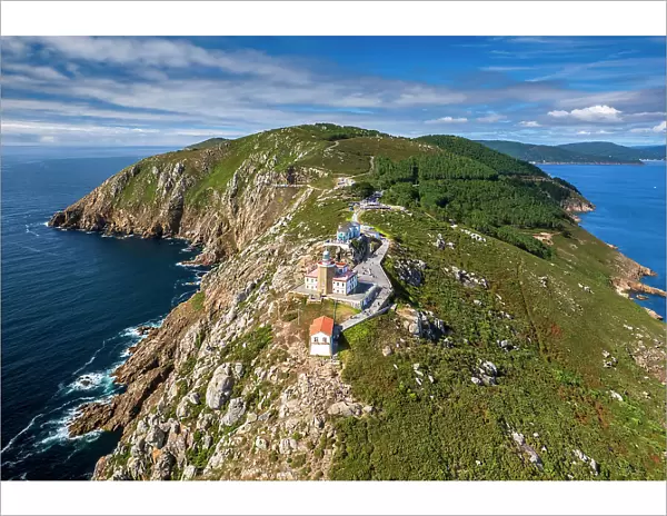 Aerial view of Cape Finisterre (Cabo Fisterra), Galicia, Spain