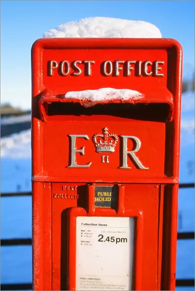 A postbox in snow UK