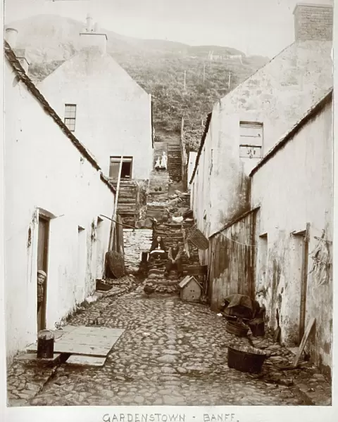 View of Gardenstown village, Banff. Date: c1893