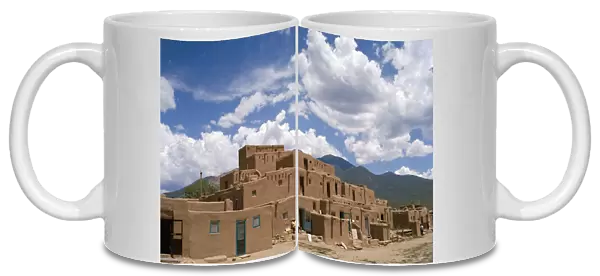 20065172. USA Colorado Taos Pueblo Inhabited historical dwellings