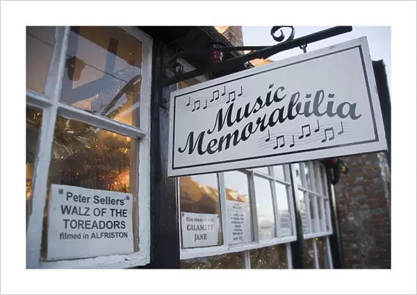 20083643. ENGLAND East Sussex Alfriston Music Memorabilia shop sign