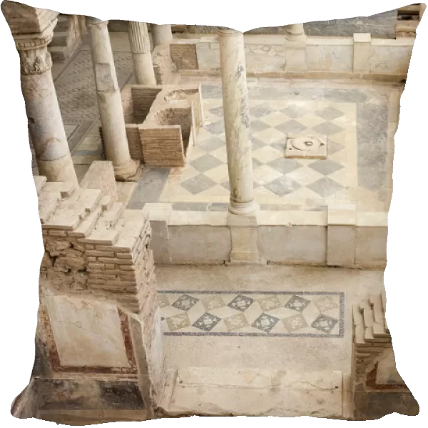 Turkey, Anatolia, Ephesus, A large room within one of the terrace houses