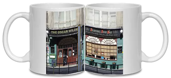 Germany, Berlin, Mitte, The exterior of the Oscar Wilde Bar on Friedrichstrasse