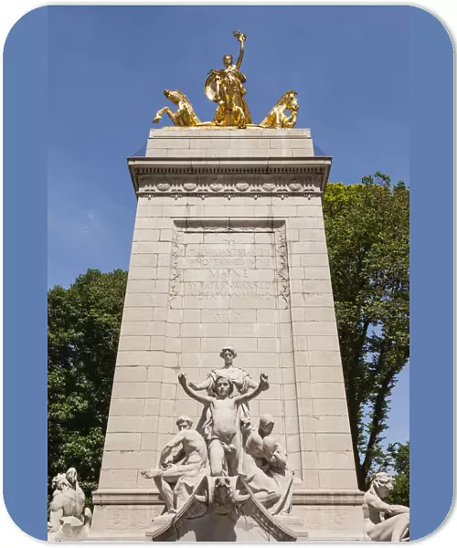 Maine Monument, outside Merchantsae Gate, Central Park, Manhattan, New York City, New Yor
